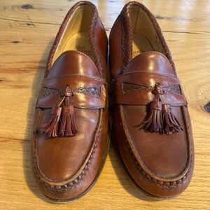 Allen Edmonds Chestnut Leather Tassel Loafers Men’s 9 1/2‎ Preowned